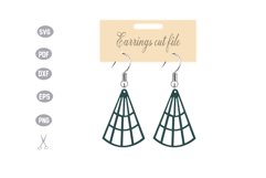 Earrings Template SVG Product Image 1