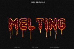 Melting Dripping Text Effect Photoshop Template Product Image 1