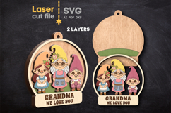 Gnome Family Bundle SVG laser cut files for Glowforge Product Image 7