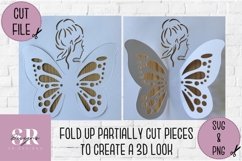 3D Fairy| Paper cutting | pop up Fairy SVG Product Image 2