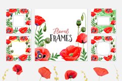 Magic Poppies red Watercolor png Product Image 4