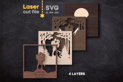 Couple Camping Trip SVG laser cut files for Glowforge Product Image 3