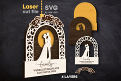 Wedding SVG laser cut files for Glowforge Product Image 2