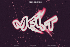 Mist Graffiti Style Text Effect Photoshop Template Product Image 1