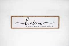 Farmhouse Sign SVG - Home Not Just A Place, But A Feeling Product Image 1