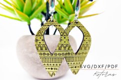Boho Engraved Earrings Digital Download Product Image 1