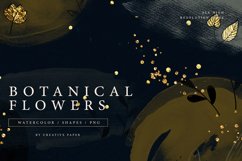 Watercolor Shapes Botanical Overlays Product Image 1