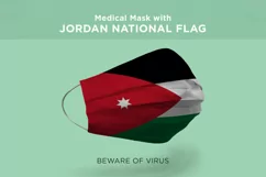 Medical Mask with japan jordan kazakhstan kenya Nation Flags Product Image 3
