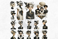 Dark Whimsy Peculiars Clipart and Backgrounds for Journals Product Image 5