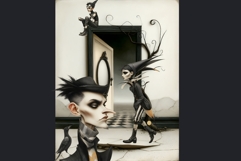 Dark Whimsy Peculiars Clipart and Backgrounds for Journals Product Image 9