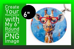 Adorable Spring Giraffe Round Design Product Image 1