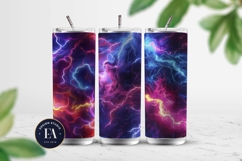 Neon Thunderstorm Texture | Electric Storm Background Product Image 2
