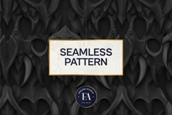 Vampire Fangs Pattern, Dark Gothic Teeth Digital Paper Product Image 3