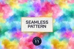 Watercolor Wash Digital Paper | Seamless Rainbow Texture Product Image 3