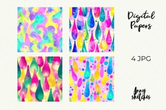 4 Lava Lamp Pattern Retro Groovy Disco Christmas Background Product Image 2