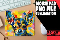 Artistic Abstract Dog Wrap Sublimation Design PNG Product Image 1