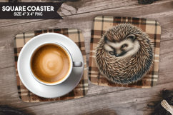 Cute Animals Square Coaster PNG Bundle, Digital Coaster Set Product Image 3