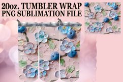 3D Flowers and Fruit Tumbler Design Product Image 1