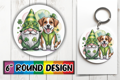 Cheerful Circle Keychains Design PNG, St Patricks Product Image 1