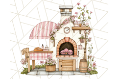 Cottagecore Kitchen Clipart, Vintage Country Floral Kitchen Product Image 3