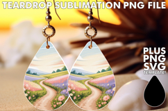 Radiant Teardrop Earrings Art, Spring Product Image 1