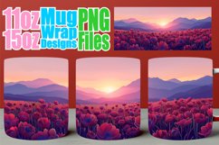 Springtime Beauty Mug Wrap - 11oz &amp; 15oz Sublimation Product Image 1