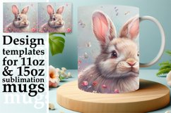 Easter Bunny Bliss: Vibrant Mug Sublimation Product Image 1