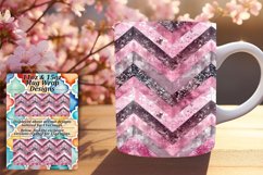 Shiny Vibrant 11oz/15oz Stripe Mug Wrap Product Image 1