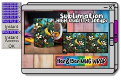 Enchanting Stained Glass Sublimation Wrap 11oz/15oz Product Image 1