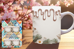 Whimsical 11oz Mug Wrap Png Design , Christmas Product Image 1