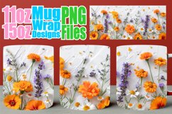 Spring Serenade Mug Wrap - Sublimation Elegance Product Image 1