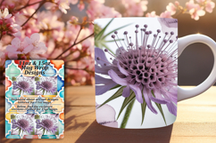 Creative 11oz Mug Wrap Png Template , Flowers Product Image 1