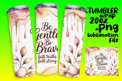 20oz Tumbler Artwork for Sublimation , Girl Quote Product Image 1