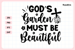 Christian Memorial Quote SVG | Gods Garden Must Be Beautiful Product Image 3