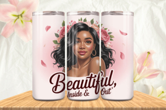 Black Girl Magic Black Woman Positive mind 20oz Tumbler wrap Product Image 1