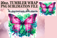 RADIANT DAYS 20oz TUMBLER WRAP, Butterfly Product Image 1