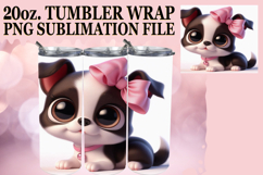 Cozy vibes 20oz tumbler wrap, 3D Dog Product Image 1