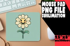 Nostalgic Retro Blooms: Mouse Pad Designs PNG Product Image 1
