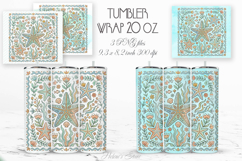 Boho ocean srarfish pastel straight tumbler 20oz wrap design Product Image 1
