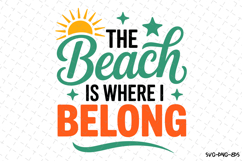 The Beach is where I belong svg | Summer Svg | Svg Product Image 1