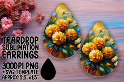 Creative Teardrop Design for Craft Projects , Flowers Product Image 1
