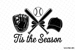Tis the Season Svg | Baseball SVG Design | Game Day Svg Product Image 1
