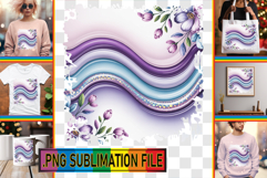 Stylish Tote Bag Gift Magic PNG, Pattern Product Image 1