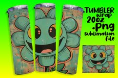 Retro Flower Fantasy: Sublimation Spectacle Product Image 1