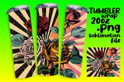 Lively Floral Pattern Sublimation Wraps Product Image 1