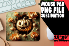 VIBRANT MOUSE MAT INNOVATIVE DESIGN, 3D Pumpkin Product Image 1