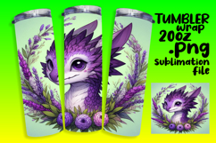 Creative 20oz Artwork for Sublimation , Dragon Product Image 1