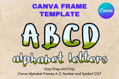 Canva Letters Frame Alphabet Template Font Add Photo C127 Product Image 1