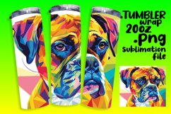 Bright and Playful Dog Wrap 20oz Sublimation Product Image 1