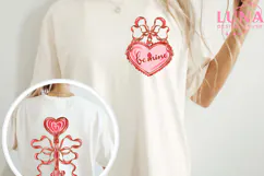 2 PNGs Valentine's Day Be Mine Preppy Coquette Valentine PNG Product Image 4